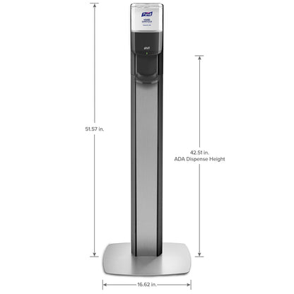 PURELL MESSENGER ES8 Automatic Floor Stand Hand Sanitizer Dispenser, Silver/Graphite