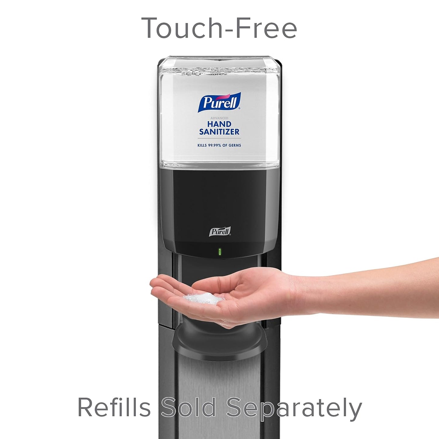 PURELL MESSENGER ES8 Automatic Floor Stand Hand Sanitizer Dispenser, Silver/Graphite