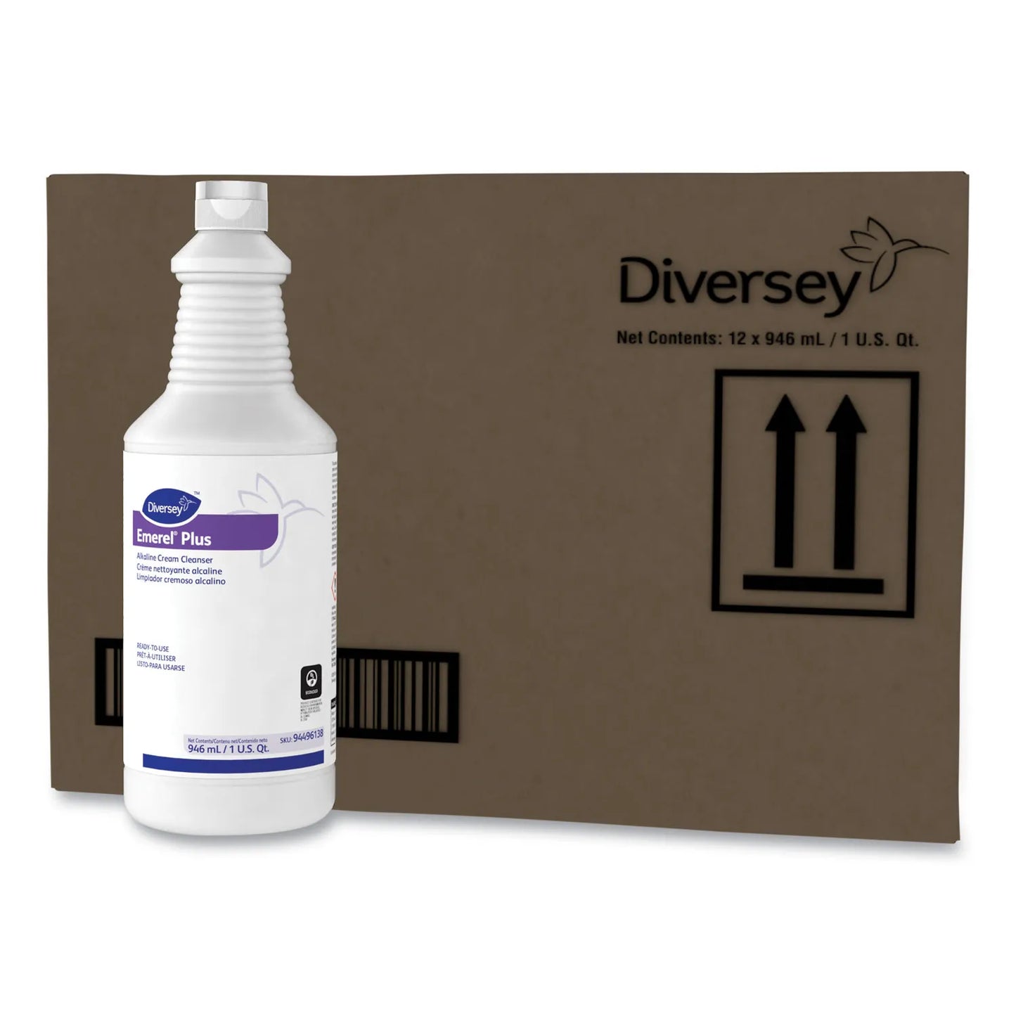 Diversey Emerel All-Purpose Cream Cleaner, Fresh Scent, 32 oz., 12/Carton