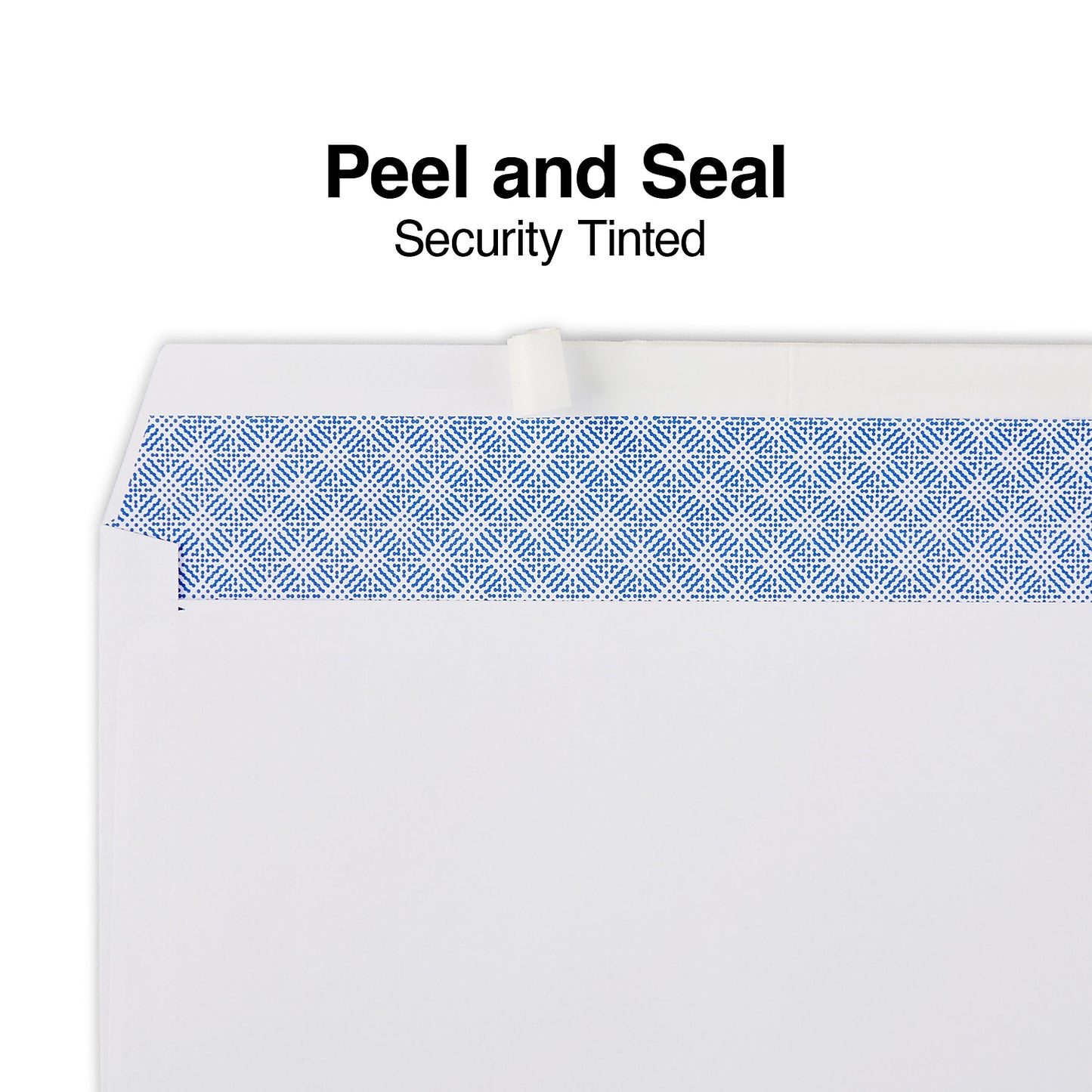 QuickStrip EasyClose Self Seal Security Tinted #10 Business Envelopes, 4 1/8" x 9 1/2", White, 500/Box