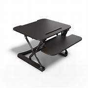 Union & Scale™ FlexFit™ 35" Manual Adjustable Desk Converter, Black
